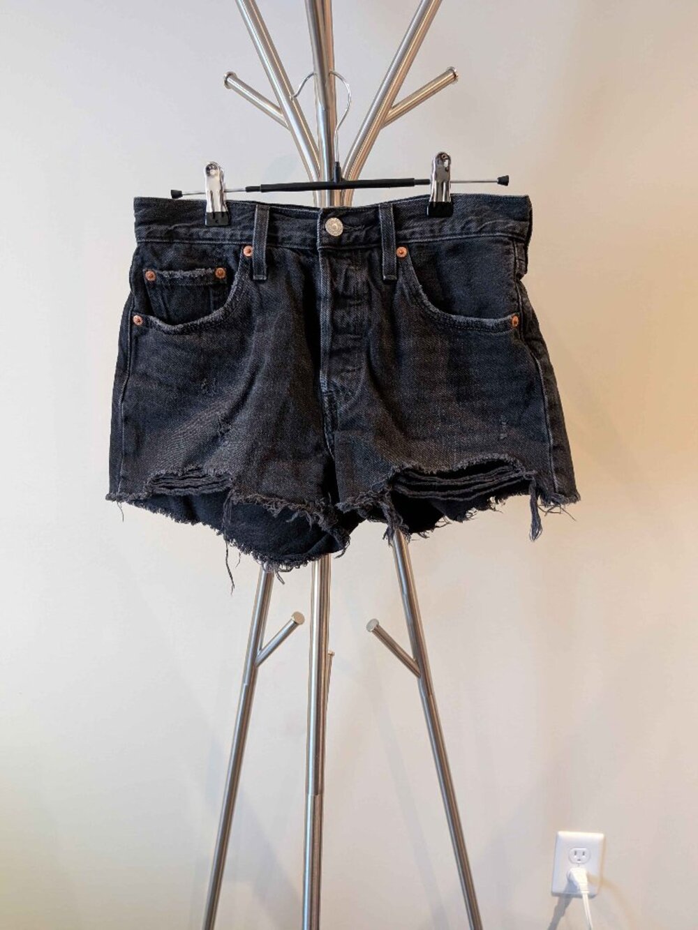 Levi's 100% Cotton Black Shorts